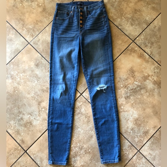 J Crew 10” High-Rise Toothpick Jeans | 27 Tall - Picture 8 of 8